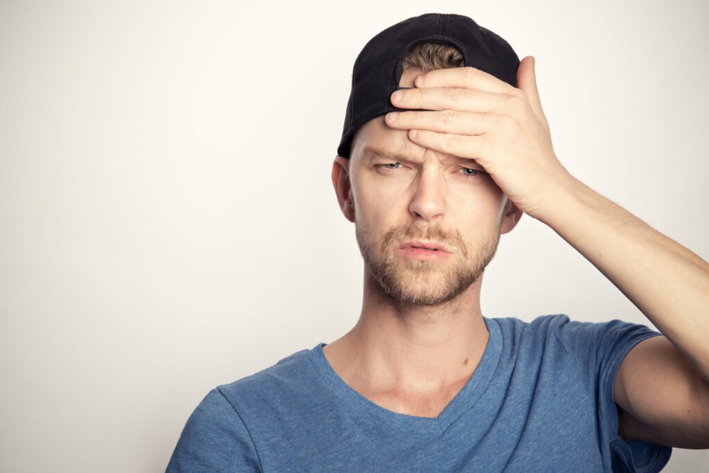 Confused man